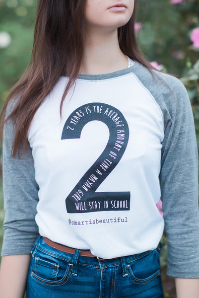 The Two Year Raglan tee