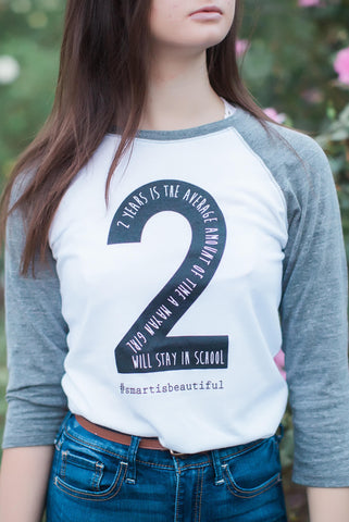 The Two Year Raglan tee