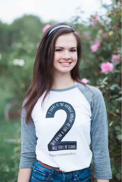 The Two Year Raglan tee