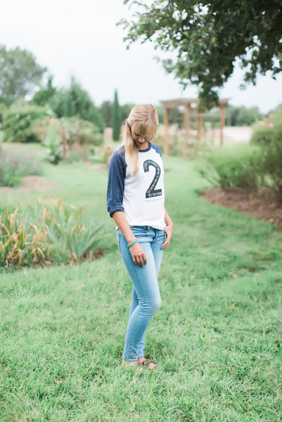 The Two Year Raglan tee