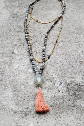 Layered Stone Necklace